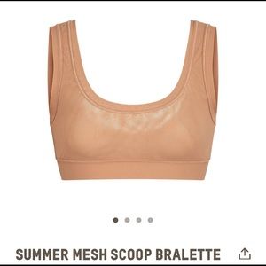 SKIMS Summer Mesh Scoop Bralette- Sienna